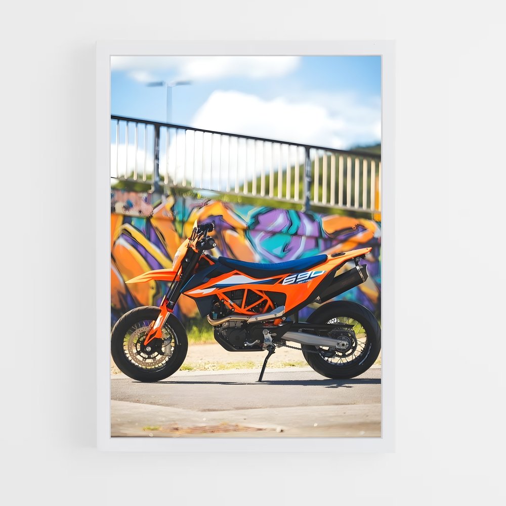 Poster Graffiti Rider – affiche KTM Moto (vue 3)